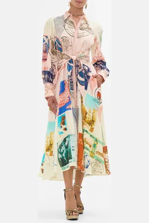 Camilla Waist Tie Shirt Dress Haute Passport, XS