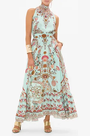 Camilla Necktie Dress with Elasticated Waist Weaving Worlds, S