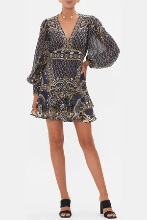 Camilla Button Front Frill Dress Dance with the Duke, XXS