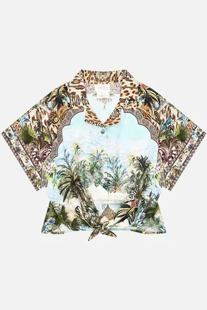 Camilla Kids Crop Tie Front Shirt 12-14 Views of the Valley, 14