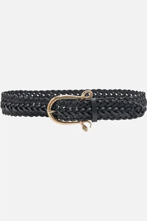 Camilla Snake Buckle Belt Solid Black, S