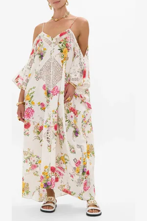 Camilla Shoestring Strap Kaftan Egyptian Rose, O/S