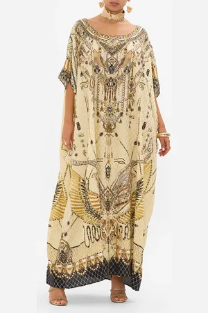 Camilla Round Neck Kaftan Gateway to the Afterlife, O/S