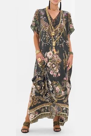 Camilla Slim Fit Kaftan with Lace and Embroidery Dynasty Daze, O/S