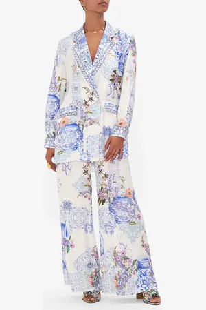 Camilla Double Breasted Soft Jacket Paint Me Positano, M