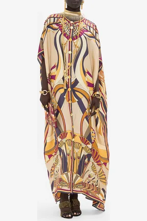 Camilla Button Through Batwing Kaftan Desert Delirium, O/S