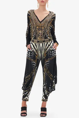 Camilla Jersey Drape Pant with Pocket Untamed Royalty, 3XL