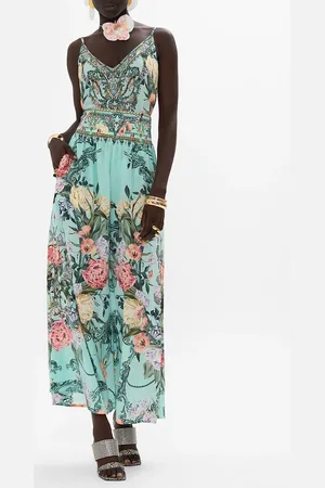 Camilla Shirred Waist Pant Petal Promise Land, L