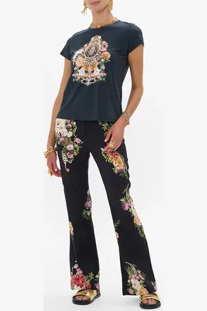 Camilla Full Length Flared Pant Adorned in Alexandria, L
