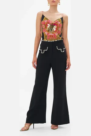 Camilla Flared Pant with Pockets Ciao Palazzo, M