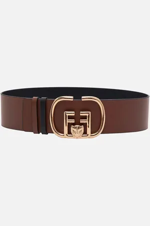 Camilla Reversible Buckle Belt Tan, L