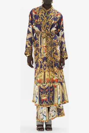 Camilla Long Robe with Tie Venice Vignette, XXL