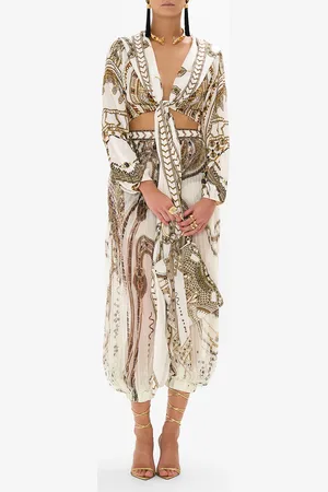 Camilla Cropped Wrap Top with Hood Goddess Energy, XS/S