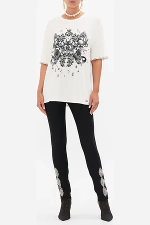 Camilla Oversized Band Tee with Hardware Detail Tales of Tattoo, S