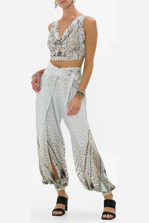 Camilla Asymmetrical Belted Pant Sahara Starlet, L