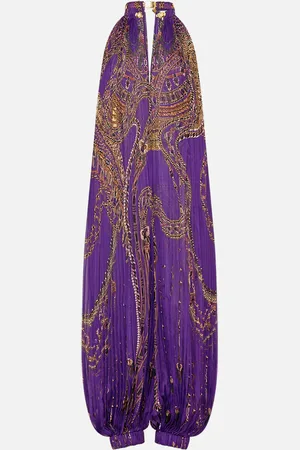 Camilla Plisse Jumpsuit with Neckpiece Luxorland Lady, XL/XXL