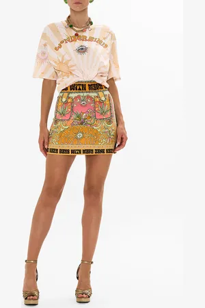Camilla Oversized Band Tee - Multi Lets Chase Rainbows, XL