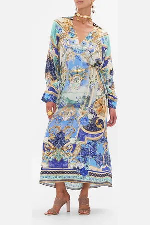 Camilla Wing Collar Kaftan Views of Vesuvius, S/M