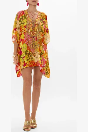 Camilla Short Lace Up Kaftan the Flower Child Society, O/S