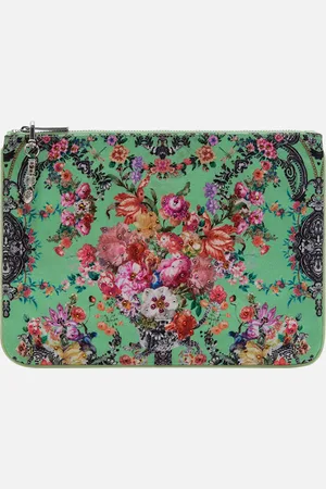 Camilla Small Canvas Clutch Porcelain Dream, O/S