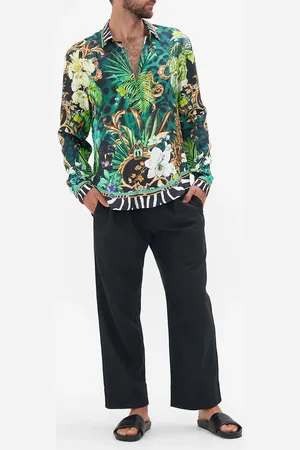 Camilla Collared Long Sleeve Shirt Sing My Song, M
