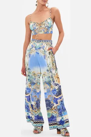 Camilla Minimal Wide Leg Pant Views of Vesuvius, XL