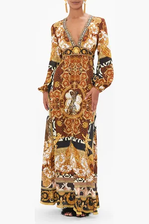 Camilla Printed Lantern Sleeve Dress Feeling Fresco, S