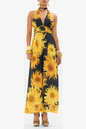 Camilla Halterneck Jumpsuit with Tie Neck Make Me Your Masterpiece, XS