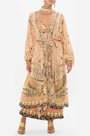 Camilla Blouson Sleeve Embellished Layer Kingdom of Heiroglyphs, O/S
