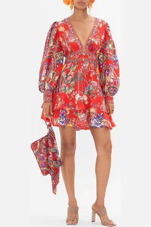 Camilla Button Front Frill Dress the Summer Palace, XL