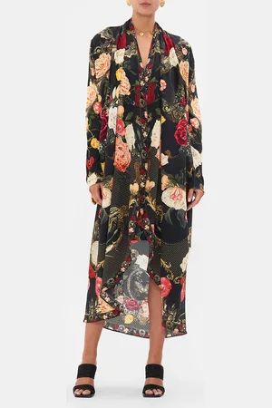 Camilla Long Casual Jacket with Pockets Magic in the Manuscripts, L/XL