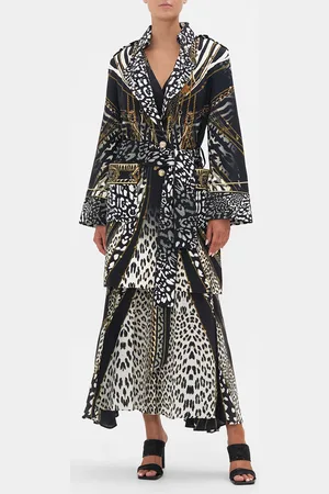 Camilla Mid Length Military Coat Untamed Royalty, L