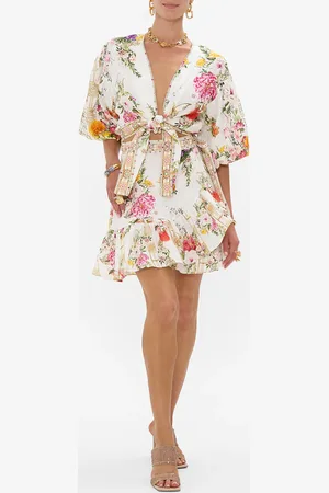 Camilla Ruffle Hem Wrap Skirt Egyptian Rose, M