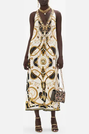Camilla Racer Back Dress with Hardware Sea Charm, L