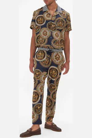 Camilla Straight Leg Elasticated Waist Pant Duomo Kaleido, M