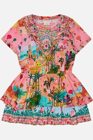 Camilla Kids Short Sleeve T-Shirt Dress 4-10 Sister Sunset, 10