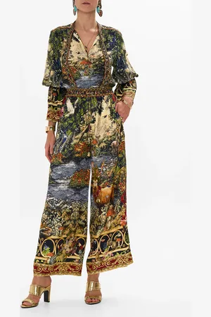 Camilla Straight Leg Pant Tapestry Totems, S