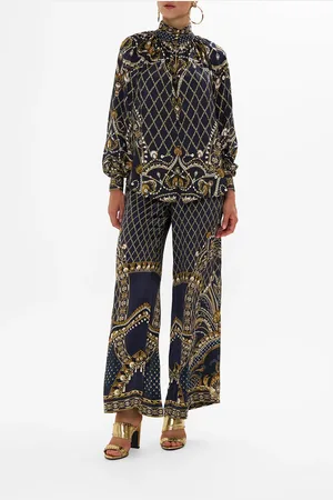 Camilla Raglan Button Up Shirt Dance with the Duke, S