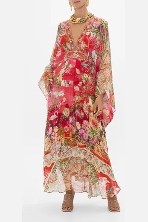 Camilla Long Kaftan with Waist Detail Sweet Home Alexandria, O/S