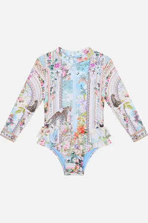Camilla Babies Zip Paddlesuit with Frills We Always Have Alexandria, 6/12MTHS