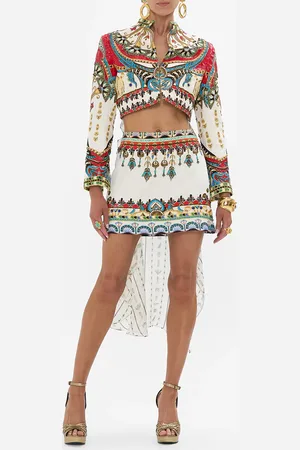 Camilla Open Front Jacket with Full Length Back Valley of the Queens, S