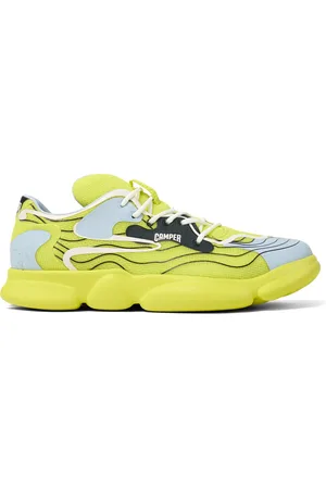 Camper Karst - Sneakers for Men - Yellow,Blue,Black, size 39, Cotton fabric