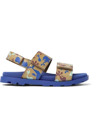 Camper Brutus Sandal - Sandals for - Beige,Blue,Red, size 28, Smooth leather