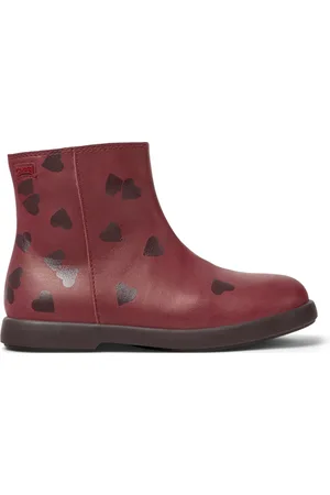 Camper Twins - Boots for - Burgundy, size 28, Smooth leather