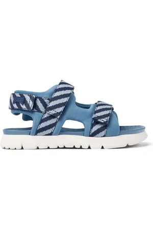 Camper Oruga - Sandals for Girls - Blue, size 29, Cotton fabric
