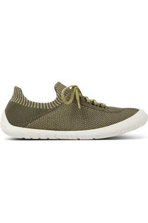 Camper Path - Sneakers for Women - Green,Yellow, size 42, Cotton fabric