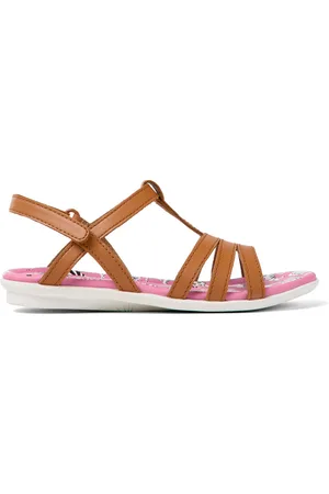 Camper Twins - Sandals for Girls - Brown, size 25, Smooth leather