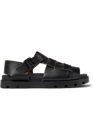 Camper Brutus Sandal - Sandals for Women - Black, size 35, Smooth leather