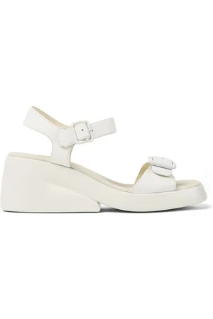 Camper Kaah - Sandals for Women - White, size 36, Smooth leather