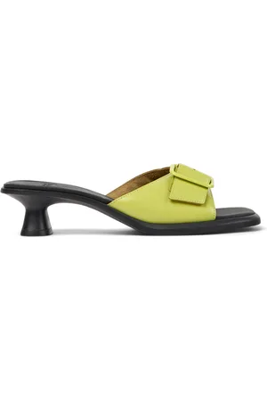 Camper Dina - Sandals for Women - Green, size 36, Smooth leather